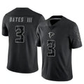 Parkc A.Falcons #3 Jessie Bates III Player Black RFLCTV Limited Stitched Jerseys