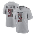 Parkc A.Falcons #3 Jessie Bates III Player Gray Fashion Home Game Stitched Jerseys