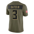 Parkc A.Falcons #3 Jessie Bates III Player Olive Salute To Service Limited Home Game Stitched Jerseys