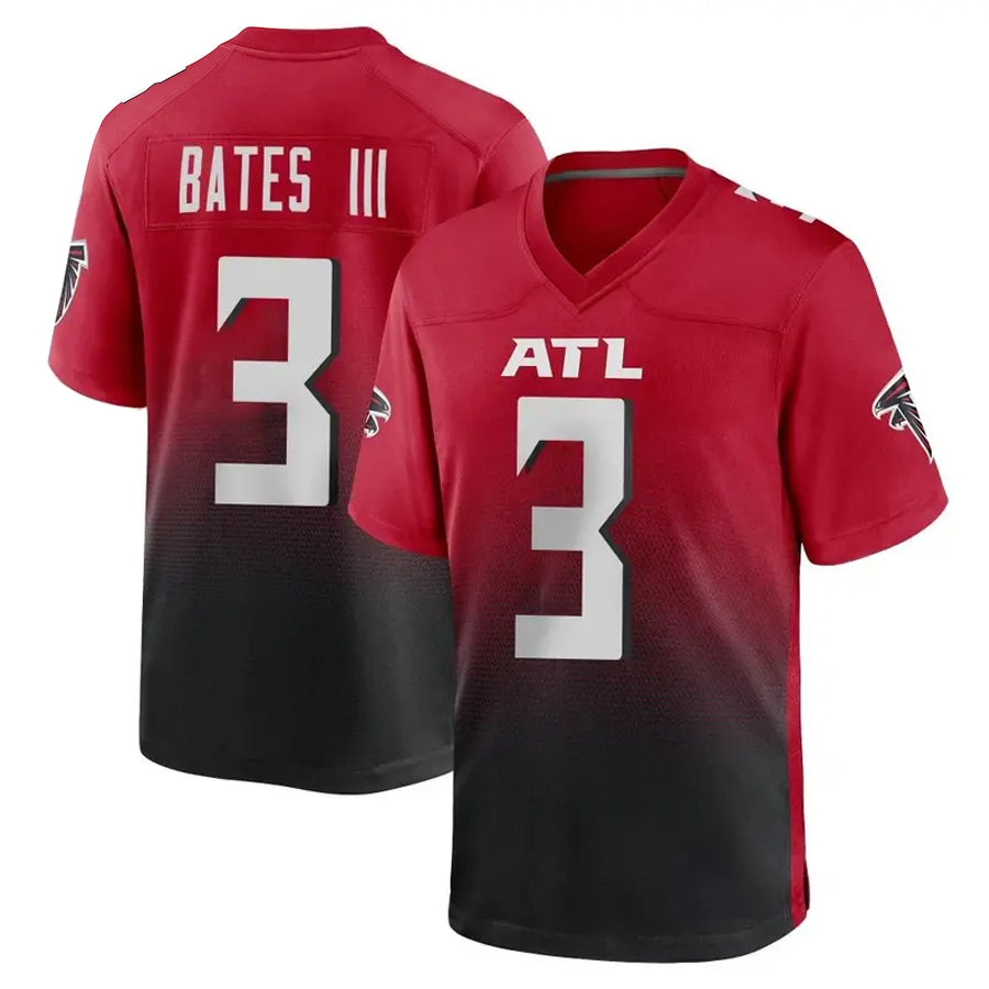 Parkc A.Falcons #3 Jessie Bates III Player Red Home Game Stitched Jerseys