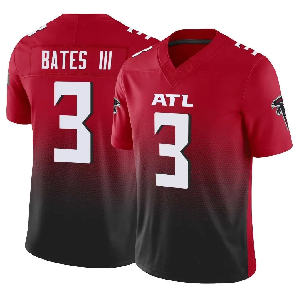 Parkc A.Falcons #3 Jessie Bates III Player Red Vapor F.U.S.E. Limited Home Game Stitched Jerseys
