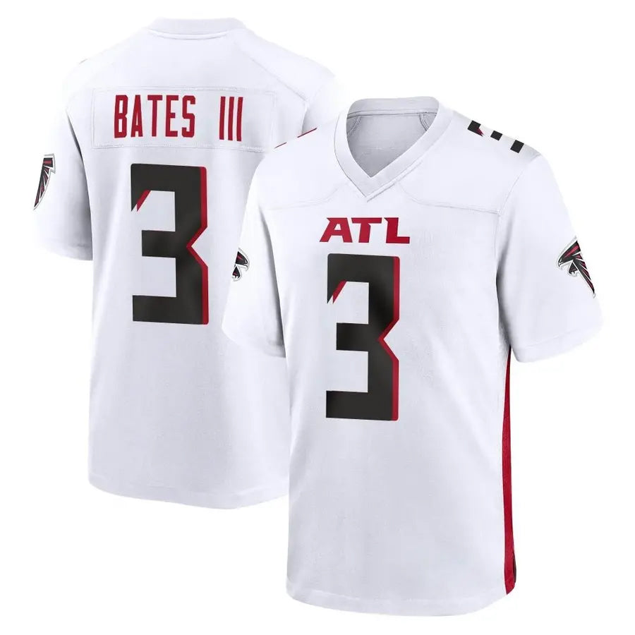 Parkc A.Falcons #3 Jessie Bates III Player White Home Game Stitched Jerseys
