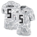 Parkc A.Falcons #5 Drake London Player Arctic Camo Salute to Service Limited Stitched Jerseys