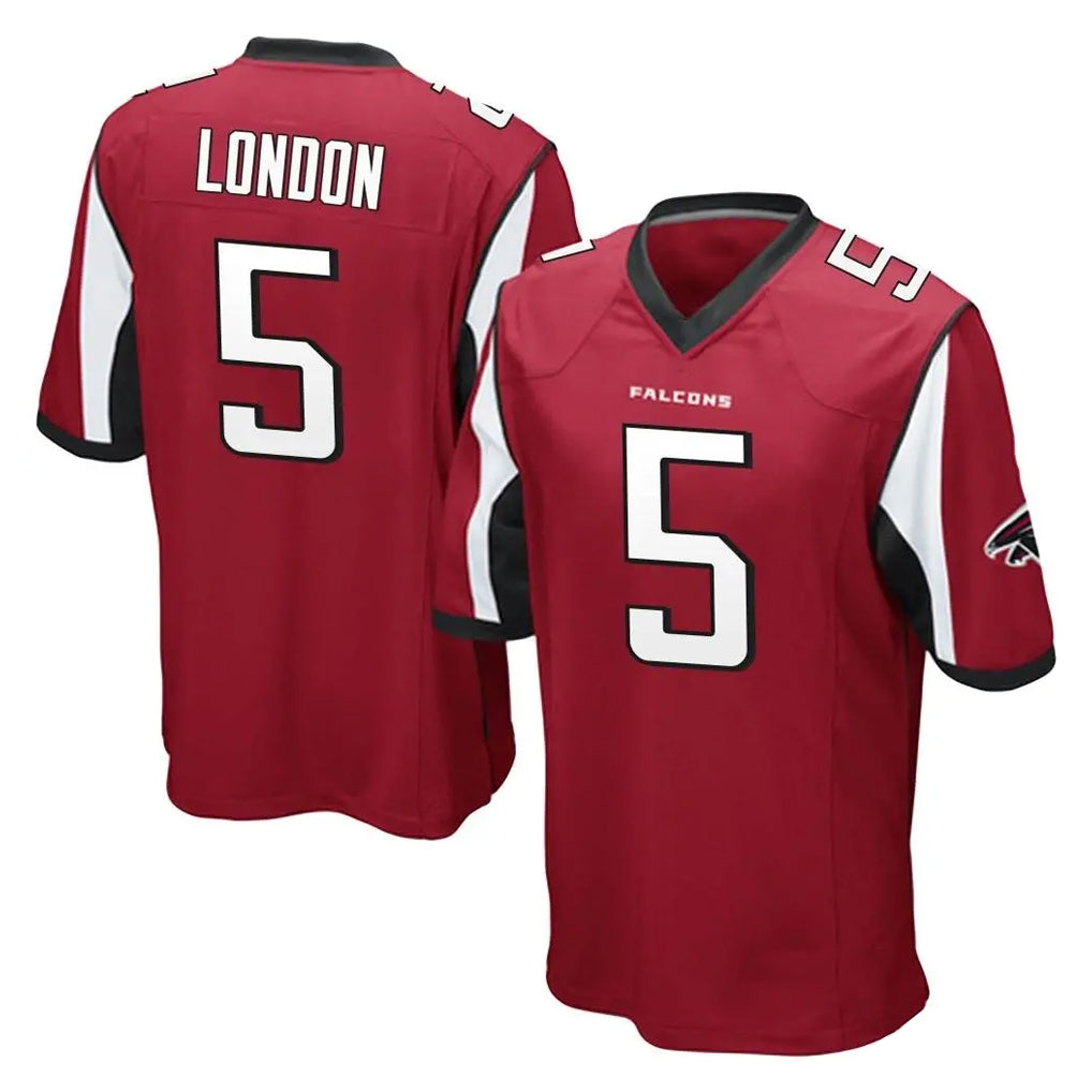 Parkc A.Falcons #5 Drake London Player Red Color Vapor Home Game Stitched Jerseys
