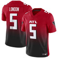 Parkc A.Falcons #5 Drake London Player Red Vapor F.U.S.E. Limited Stitched Jerseys