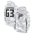 Parkc A.Falcons #63 Chris Lindstrom Player Arctic Camo Salute to Service Limited Hoodie Stitched Jerseys