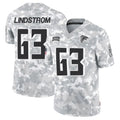 Parkc A.Falcons #63 Chris Lindstrom Player Arctic Camo Salute to Service Limited Stitched Jerseys