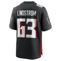 Parkc A.Falcons #63 Chris Lindstrom Player Black Home Game Stitched Jerseys