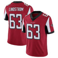 Parkc A.Falcons #63 Chris Lindstrom Player Red Color Vapor Untouchable Limited Home Game Stitched Jerseys