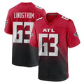 Parkc A.Falcons #63 Chris Lindstrom Player Red Home Game Stitched Jerseys
