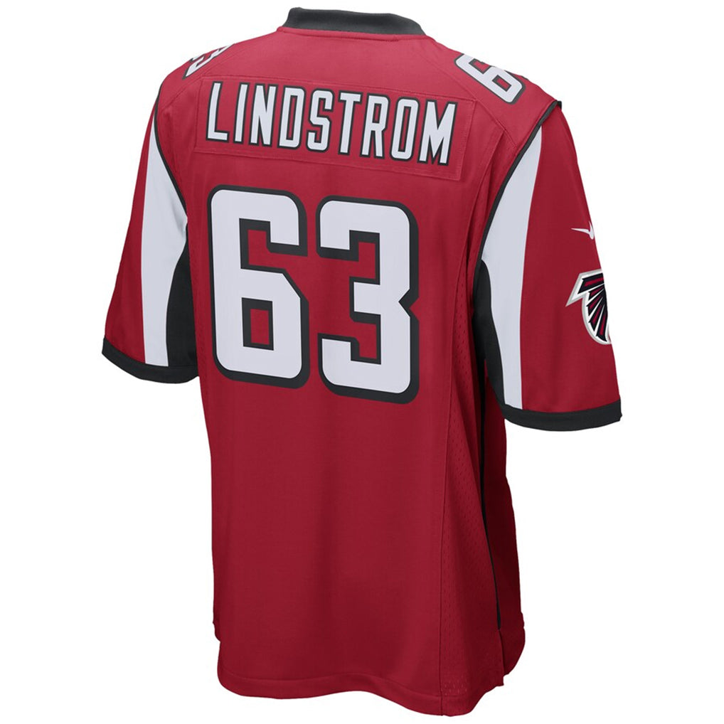 Parkc A.Falcons #63 Chris Lindstrom Player Red Replica Game Stitched Jerseys