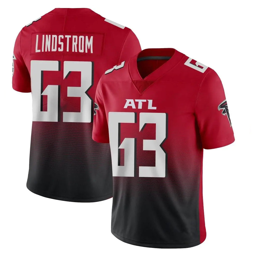 Parkc A.Falcons #63 Chris Lindstrom Player Red Vapor Untouchable Limited Home Game Stitched Jerseys