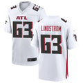 Parkc A.Falcons #63 Chris Lindstrom Player White Home Game Stitched Jerseys