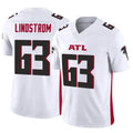 Parkc A.Falcons #63 Chris Lindstrom Player White Vapor F.U.S.E. Limited Elite Stitched Jerseys