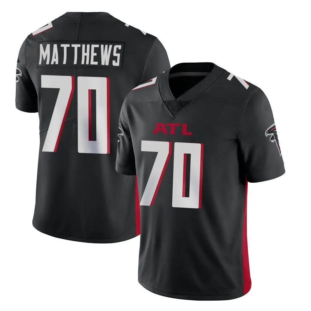 Parkc A.Falcons #70 Jake Matthews Player Black Vapor Untouchable Limited Home Game Stitched Jerseys