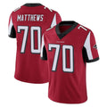 Parkc A.Falcons #70 Jake Matthews Player Red Color Vapor Untouchable Limited Home Game Stitched Jerseys