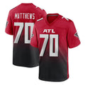 Parkc A.Falcons #70 Jake Matthews Player Red Home Game Stitched Jerseys