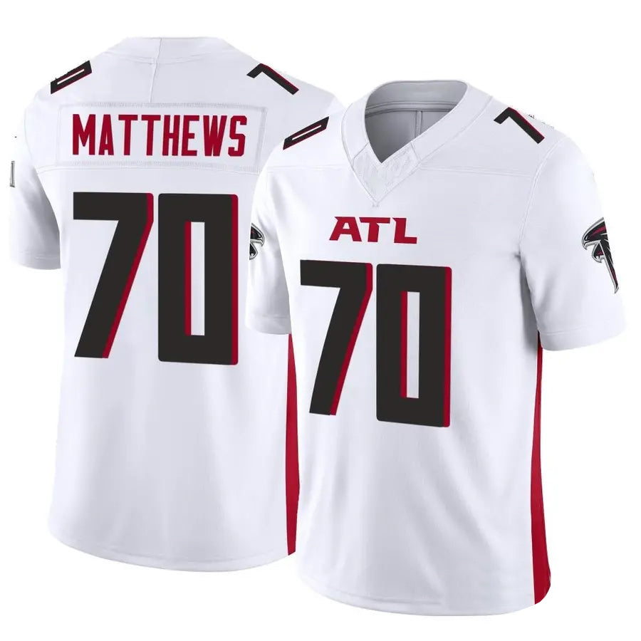 Parkc A.Falcons #70 Jake Matthews Player White Vapor F.U.S.E. Limited Stitched Jerseys