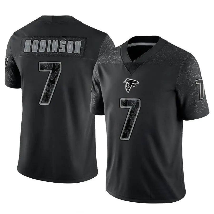 Parkc A.Falcons #7 Bijan Robinson Player Black RFLCTV Limited Stitched Jerseys