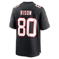 Parkc A.Falcons #80 Andre Rison Player Black Throwback Limited Home Game Stitched Jerseys