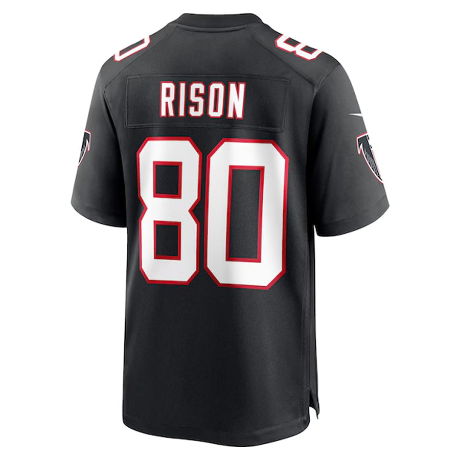 Parkc A.Falcons #80 Andre Rison Player Black Throwback Limited Home Game Stitched Jerseys