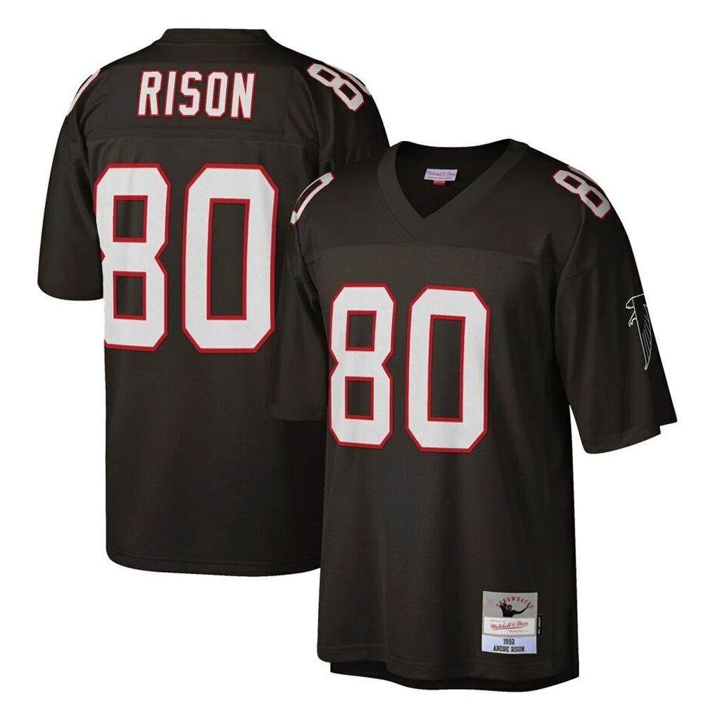 Parkc A.Falcons #80 Andre Rison Player Mitchell & Ness Black 1992 Legacy Stitched Jerseys