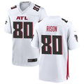 Parkc A.Falcons #80 Andre Rison Player White Home Game Stitched Jerseys