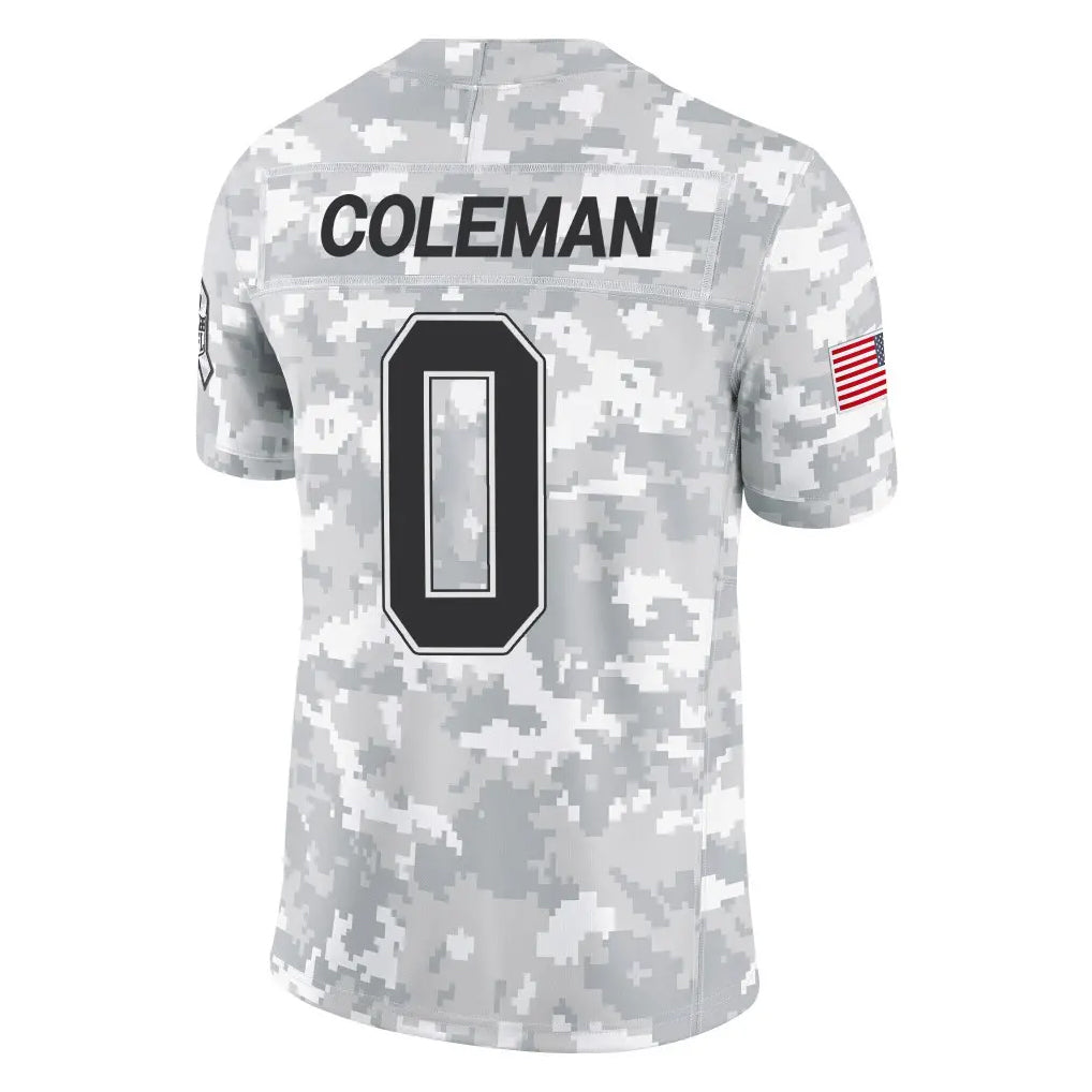 Parkc B.Bills #0 Keon Coleman Player Arctic Camo Salute to Service Limited Stitched Jerseys
