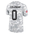 Parkc B.Bills #0 Keon Coleman Player Arctic Camo Salute to Service Limited Stitched Jerseys