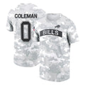 Parkc B.Bills #0 Keon Coleman Player Arctic Camo Salute to Service T-Shirt Hoodies Stitched Jerseys
