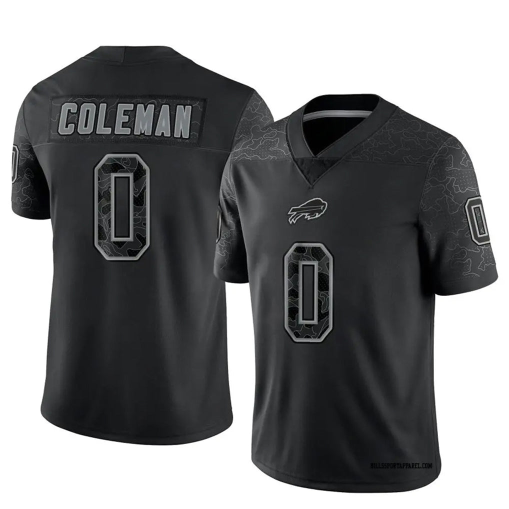 Parkc B.Bills #0 Keon Coleman Player Black RFLCTV Limited Stitched Jerseys