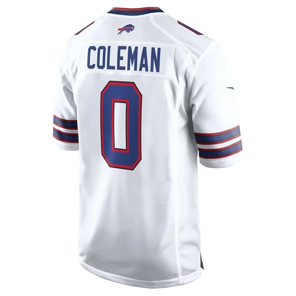 Parkc B.Bills #0 Keon Coleman Player White Home Game Stitched Jerseys
