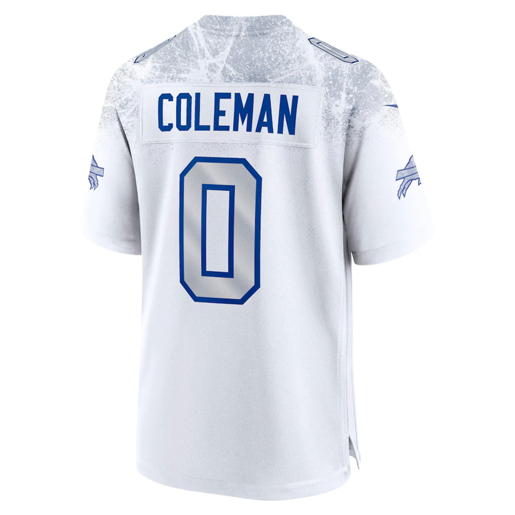 Parkc B.Bills #0 Keon Coleman Player White Rivalries Collection Game Stitched Jerseys