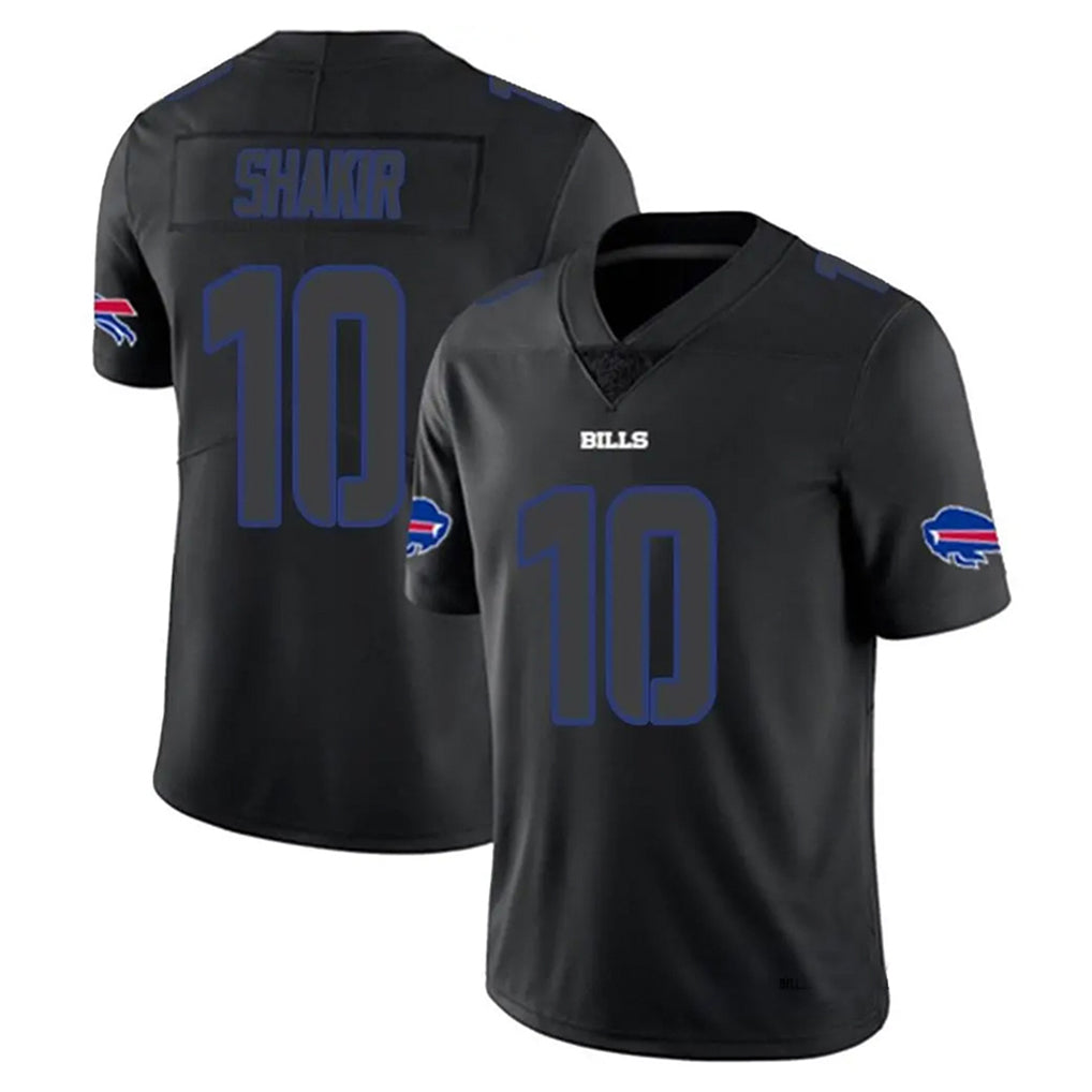 Parkc B.Bills #10 Khalil Shakir Player Black Impact Limited Game Stitched Jerseys