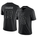 Parkc B.Bills #10 Khalil Shakir Player Black RFLCTV Limited Stitched Jerseys