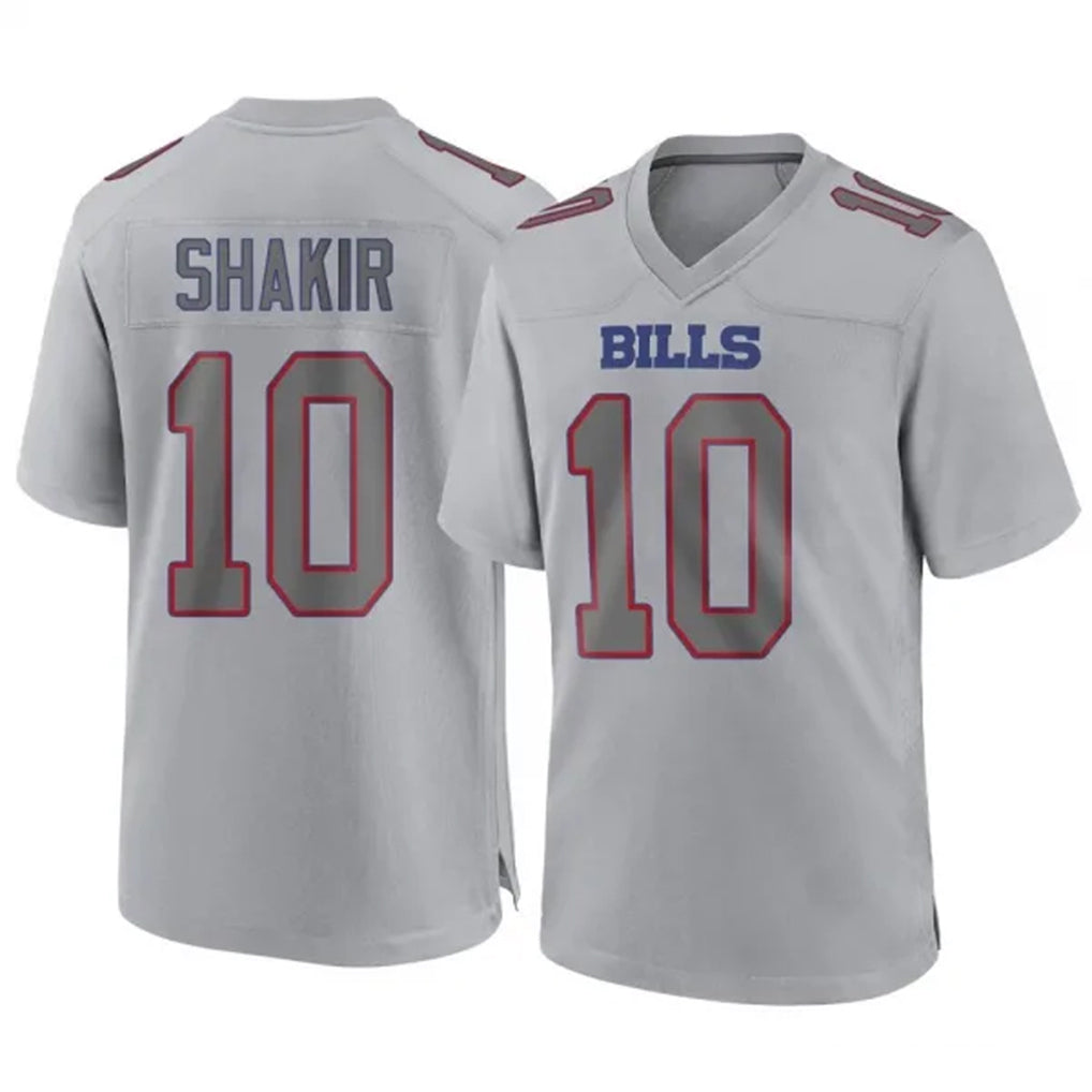 Parkc B.Bills #10 Khalil Shakir Player Gray Fashion Home Game Stitched Jerseys