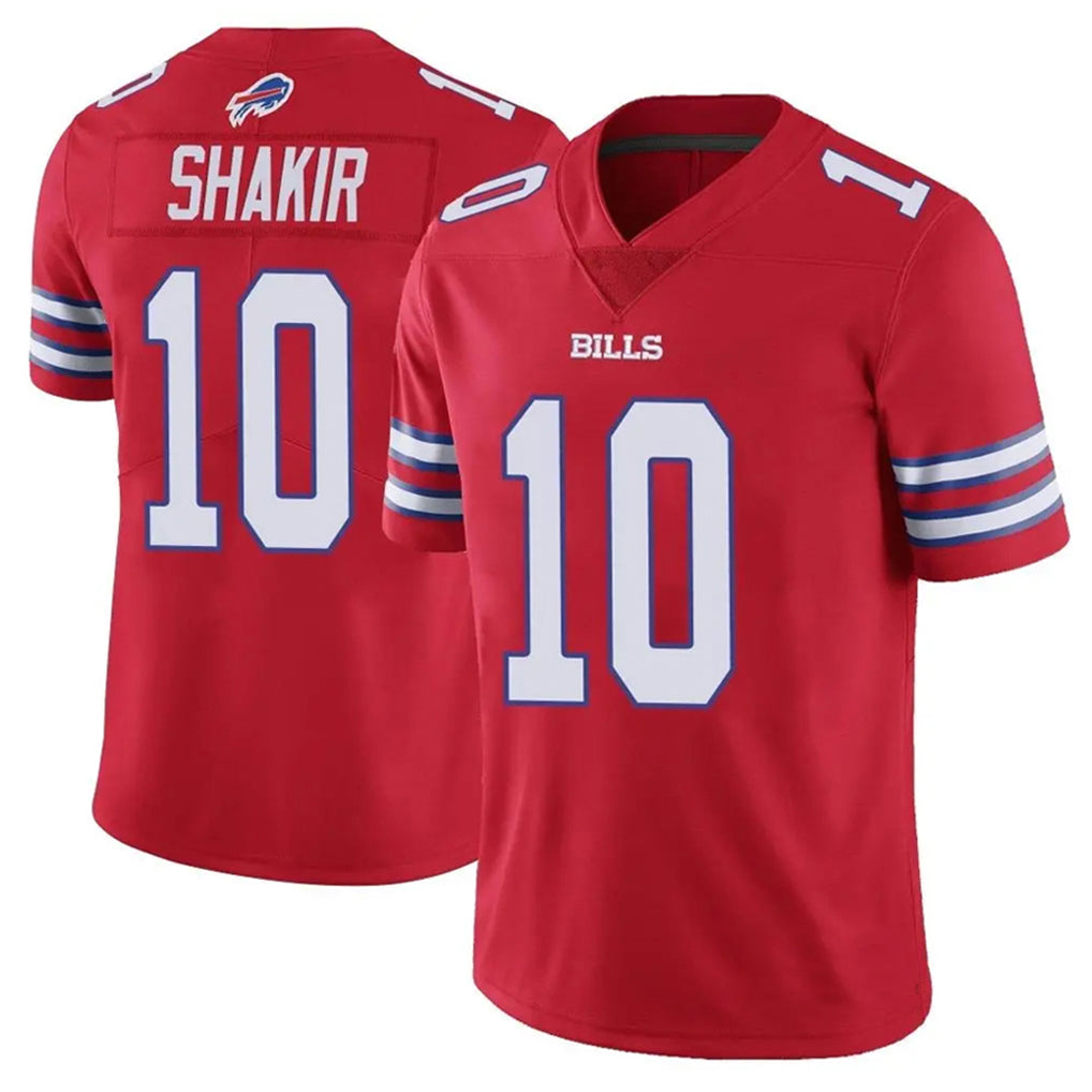 Parkc B.Bills #10 Khalil Shakir Player Red Vapor Untouchable Limited Home Game Stitched Jerseys