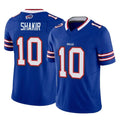 Parkc B.Bills #10 Khalil Shakir Player Royal Vapor F.U.S.E. Limited Home Game Stitched Jerseys