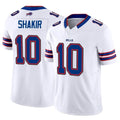 Parkc B.Bills #10 Khalil Shakir Player Vapor F.U.S.E. Limited White Stitched Jerseys
