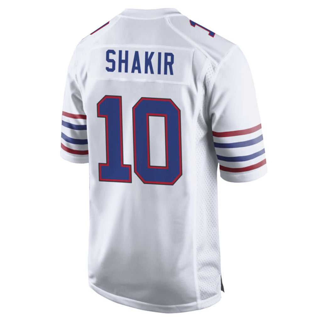 Parkc B.Bills #10 Khalil Shakir Player White Home Game Stitched Jerseys