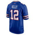 Parkc B.Bills #12 Jim Kelly Player Royal Home Game Stitched Jerseys