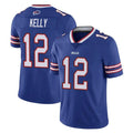 Parkc B.Bills #12 Jim Kelly Player Royal Vapor Untouchable Limited Stitched Jerseys