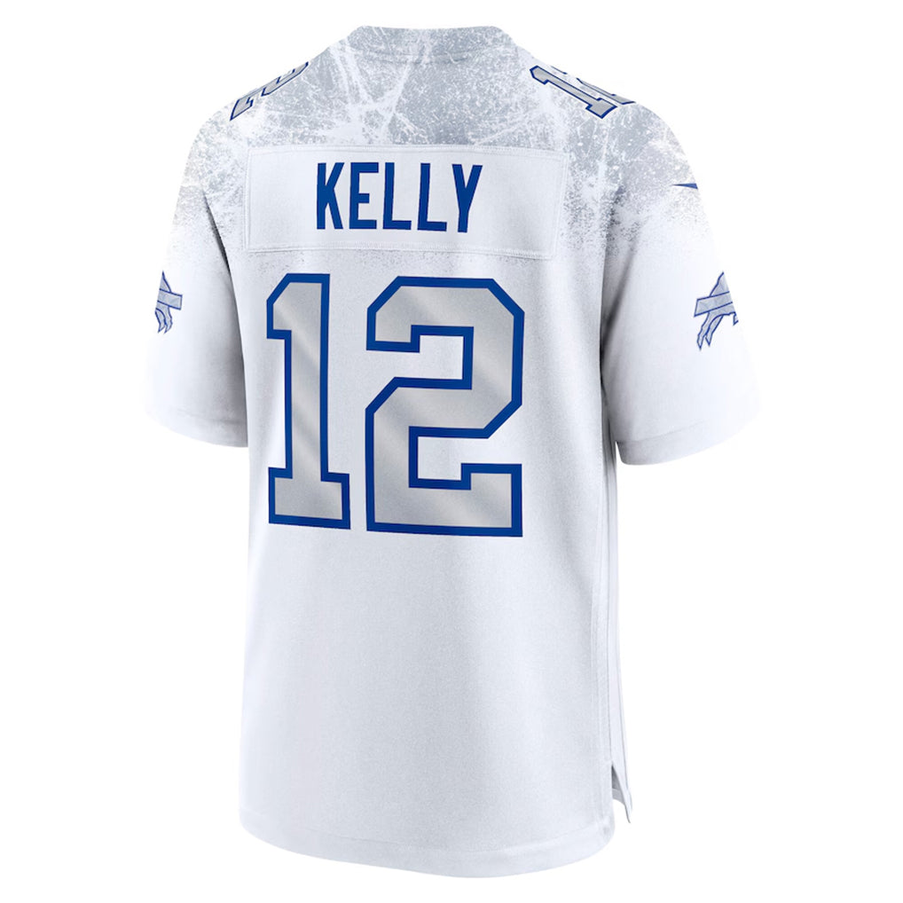 Parkc B.Bills #12 Jim Kelly Player White Rivalries Collection Game Football Jerseys