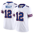 Parkc B.Bills #12 Jim Kelly Player White Vapor F.U.S.E. Limited Stitched Jerseys