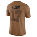 Parkc B.Bills #17 Josh Allen Player Brown Salute To Service Limited Stitched Jerseys