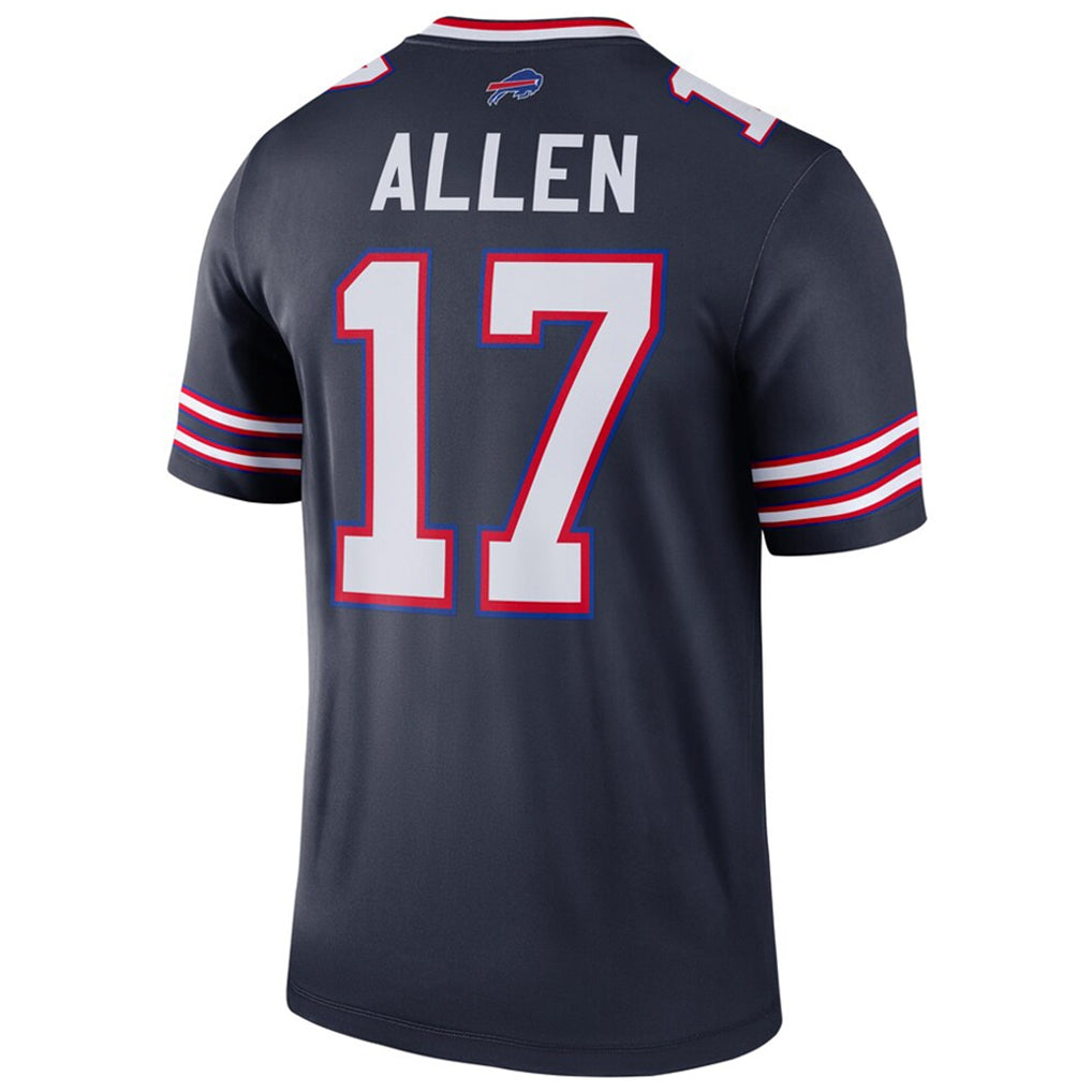 Parkc B.Bills #17 Josh Allen Player Navy Inverted  Legend Game Stitched Jerseys