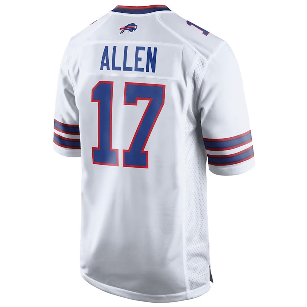 Parkc B.Bills #17 Josh Allen Player White Game Stitched Jerseys