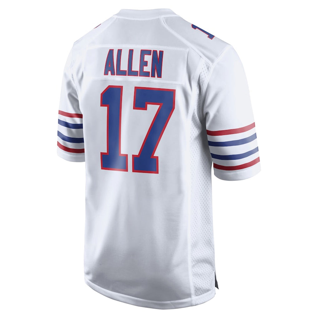 Parkc B.Bills #17 Josh Allen Player White Limited Game Stitched Jerseys