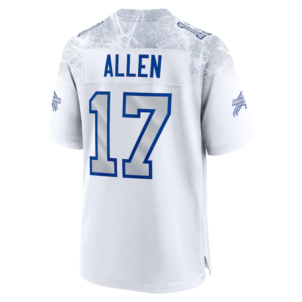Parkc B.Bills #17 Josh Allen Player White Rivalries Collection Game Stitched Jerseys