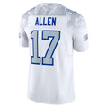 Parkc B.Bills #17 Josh Allen Player White Rivalries Collection Vapor Limited Stitched Jerseys